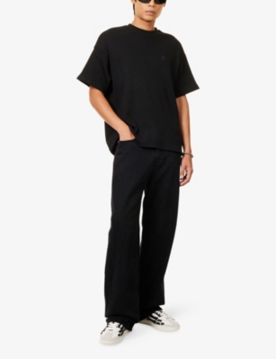 AMIRI: Logo-Embroidered Ribbed Cotton-Jersey T-Shirt