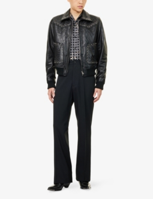 AMIRI: Boot-Cut Straight-Leg Woven Trousers
