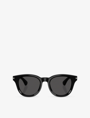 Burberry: BE4439 Round-Frame Acetate Sunglasses