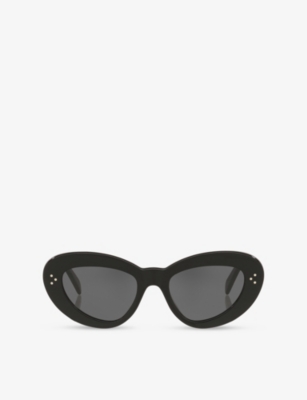 Celine: CL40320U 3-Dots Cat-Eye Acetate Sunglasses