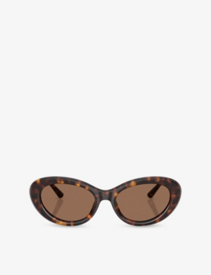 Dolce & Gabbana: DG4519 Round-Frame Tortoiseshell Acetate Sunglasses