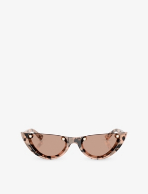 Jimmy Choo: JC5049HU Cat-Eye Acetate Sunglasses