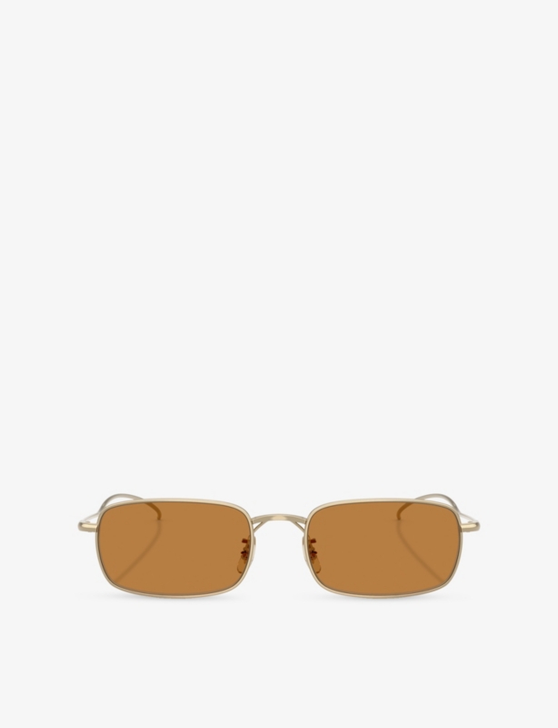 OLIVER PEOPLES - OV5596SU Rectangle-Frame Acetate Sunglasses ...
