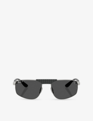Ray-Ban: Ray-Ban x Scuderia Ferrari RB3776M Metal Sunglasses
