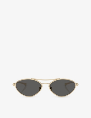 Tiffany & Co: TF3117 Irregular-Frame Metal Sunglasses