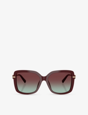 Tiffany & Co: TF4252B Square-Frame Acetate Sunglasses