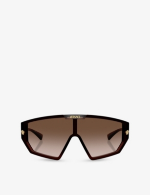 Versace: VE4461 Medusa Horizon Irregular-Frame Injected Sunglasses