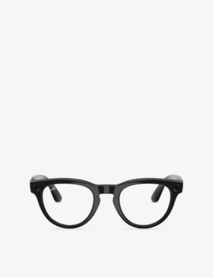 Ray Ban Womens Black Rw4013 Headliner Phantos-frame Meta Ai Glasses In Black