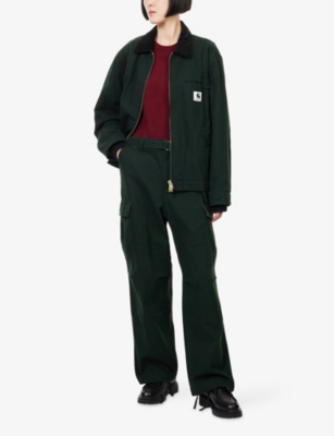 SACAI X CARHARTT WIP: Sacai x Carhartt WIP Duck Relaxed-Fit Cotton Jacket