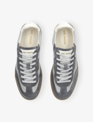 Axel Arigato Leather And Suede Sneakers With Embossed Logo In Gray