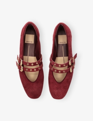 DOLCE VITA: Baylee Grommet Suede Ballet Flats