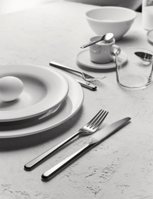 Alessi Nocolor Amici 24-piece Stainless-steel Cutlery Set In Silver