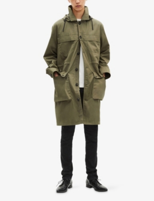 THE KOOPLES: Hooded Straight-Fit Cotton Parka Coat