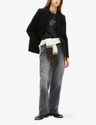 THE KOOPLES: Single-Breasted Satin Suit Jacket