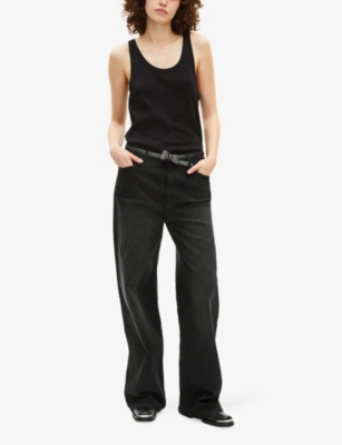 THE KOOPLES: Wide-Leg Denim Jeans