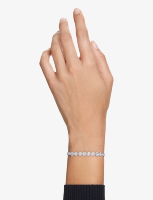 SWAROVSKI: Una Rhodium-Plated And Zirconia Bracelet