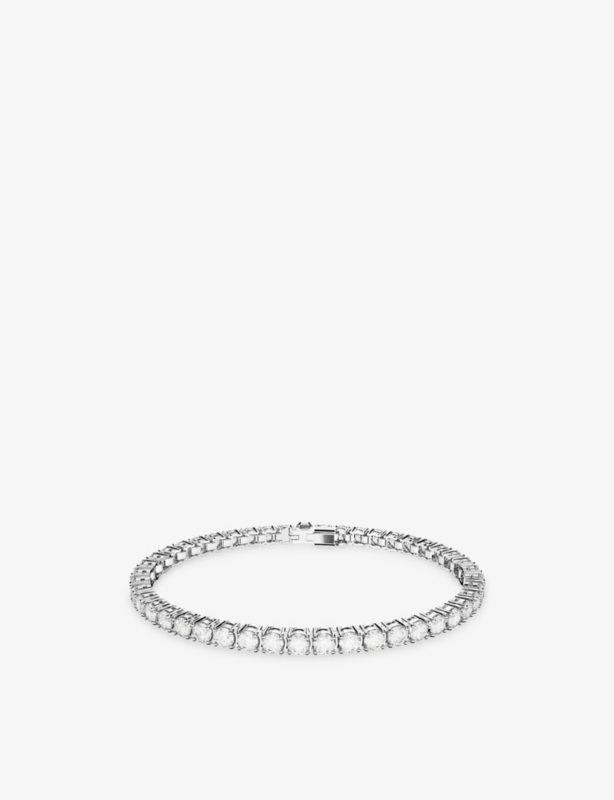 Matrix Rhodium-Plated And Zirconia Bracelet