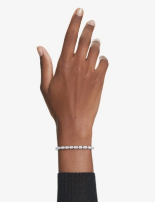 SWAROVSKI: Matrix Rhodium-Plated And Zirconia Bracelet