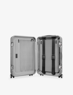 Monos Silver Hybrid Cabin 4-wheel Suitcase In Silver