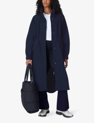 Sweaty Betty Womens French Navy Blue Motion Technical Shell Coat In Blue