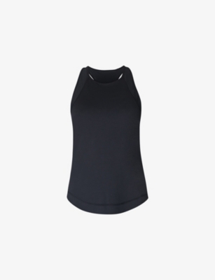 Sweaty Betty Womens  Breathe Easy Stretch-woven Tank Top In Black