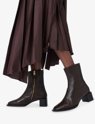 ALLSAINTS: Avril Leather Ankle Boots