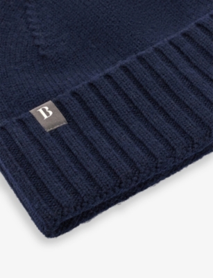 BOGGI MILANO: Logo-Tab Wool Beanie