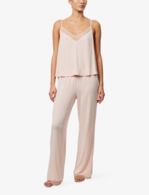 Eberjey Womens Kari Cami Modal-jersey Pyjama Set Tea Rose In Pink