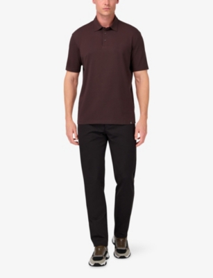 BOGGI MILANO: Short-Sleeve Stretch-Cotton Polo Shirt