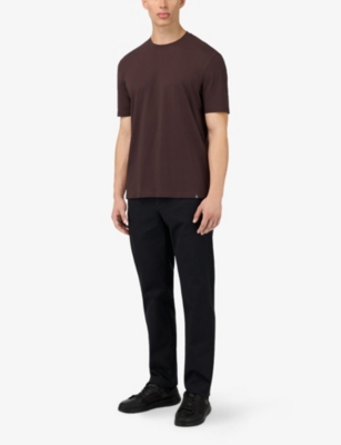 BOGGI MILANO: Crewneck Short-Sleeve Supima Cotton T-Shirt