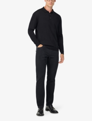 BOGGI MILANO: Slim-Fit Straight-Leg Stretch-Cotton Jeans