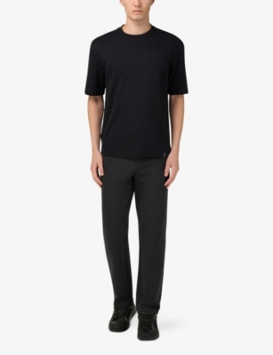 BOGGI MILANO: Crewneck Short-Sleeve Cotton T-Shirt