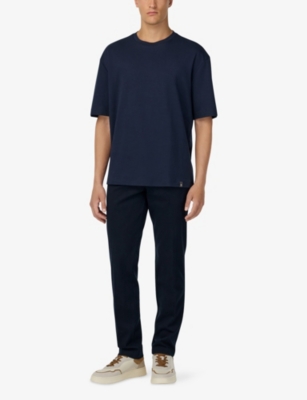 BOGGI MILANO: Pima Short-Sleeve Cotton T-Shirt