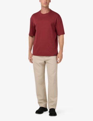 BOGGI MILANO: Crewneck Short-Sleeve Cotton T-Shirt