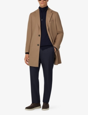 BOGGI MILANO: Notched-Collar Single-Breasted Cashmere Coat