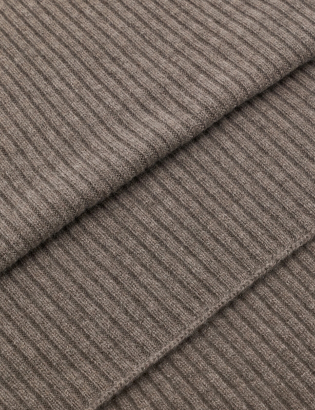 Ribbed Cashmere Scarf