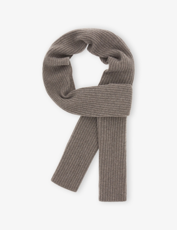 Ribbed Cashmere Scarf