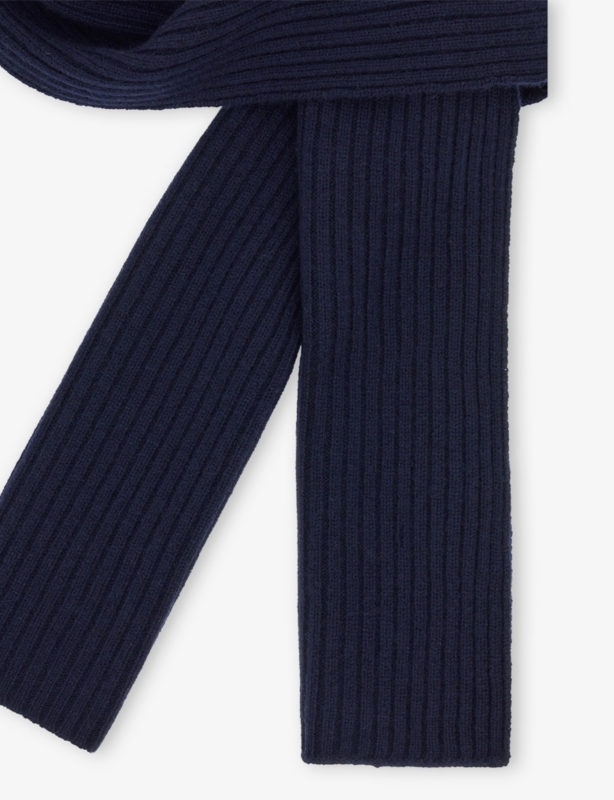 Ribbed Cashmere Scarf