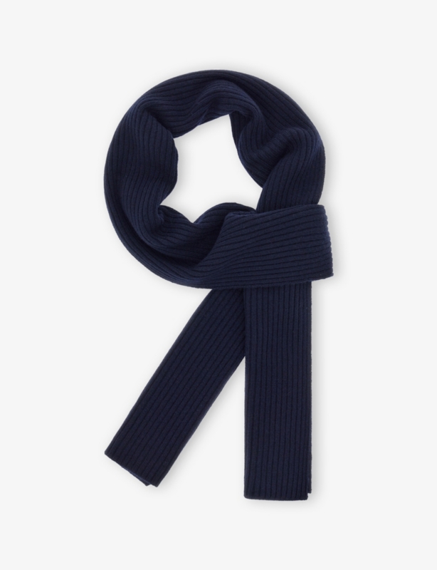 Ribbed Cashmere Scarf