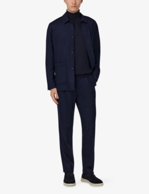 BOGGI MILANO: Single-Breasted Wool Jacket