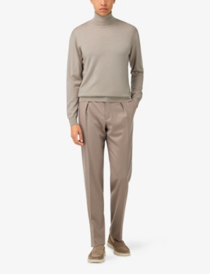 BOGGI MILANO: Turtle-Neck Merino-Wool Jumper