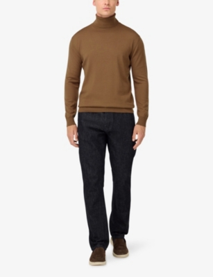BOGGI MILANO: Turtle-Neck Merino-Wool Jumper