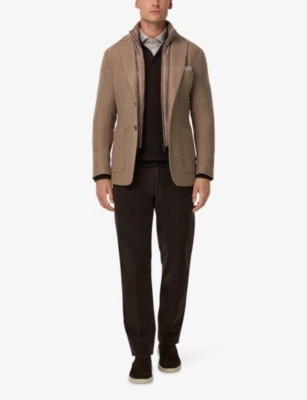 BOGGI MILANO: Removable-Gilet Wool-Blend Jacket