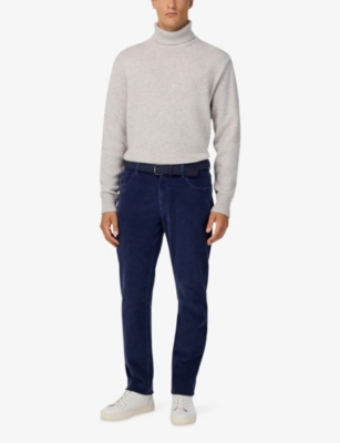 BOGGI MILANO: Polo-Neck Merino-Wool Jumper