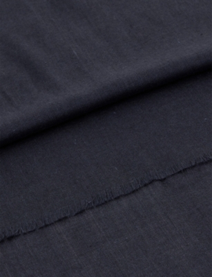 BOGGI MILANO: Herringbone Wool And Silk-Blend Scarf