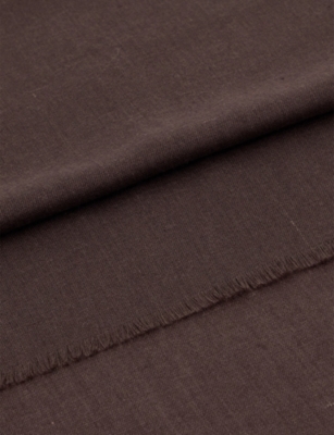 BOGGI MILANO: Herringbone Wool And Silk-Blend Scarf