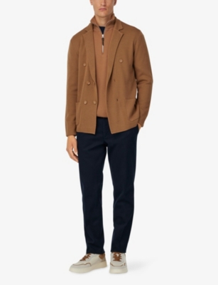 BOGGI MILANO: Double-Breasted Merino Wool Jacket