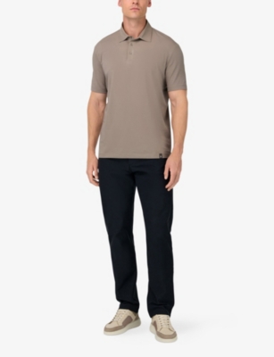Boggi Mens Navy Blue B Tech Tapered-leg Stretch-woven Jeans In Blue