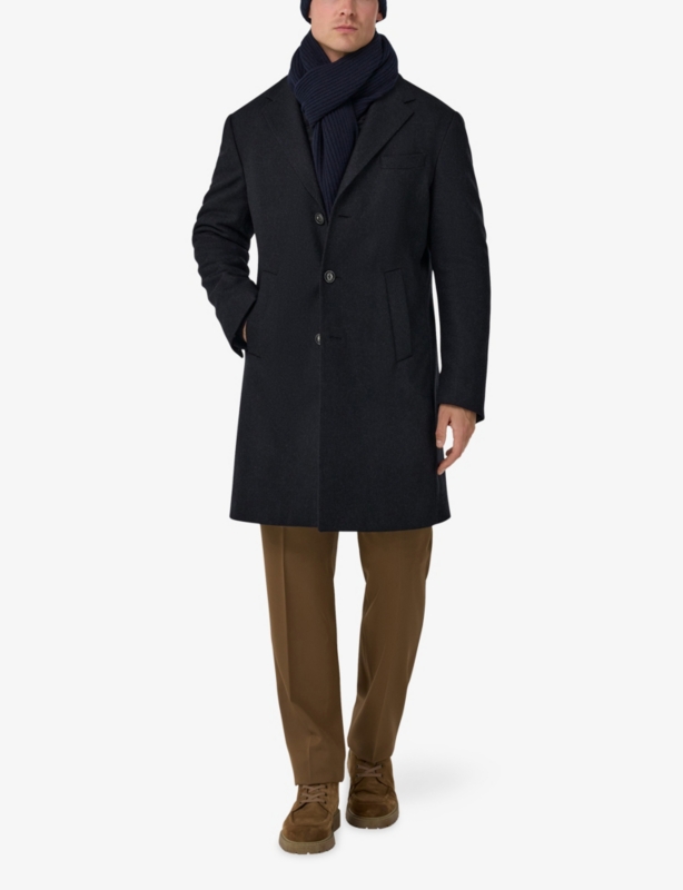 Gilet Regular-Fit Wool-Blend Coat