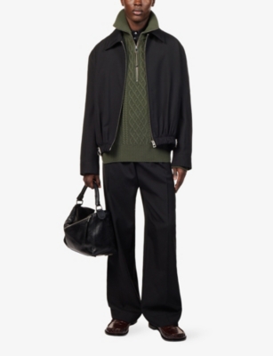 LOEWE: Anagram-Logo Belted Cotton Jacket